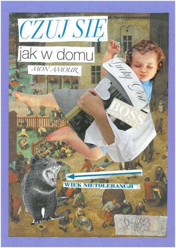 «Рай потерян» — под изображением погибельной серой пустыни, некогда бывшей домом. Через эту пустыню лежит путь, дальше, к благословений земле, окутанной туманом. «Творец дарит человеку рай». Творец — тот, кто творит, создаёт, действует. Ведь именно действия творят реальность для нас и людей вокруг. Как растения, продолжаем жить даже в экстремальных условиях пустынной засухи, приспосабливаясь к ним. Как мхи, подтачиваем камень, превращая его в плодородную почву.